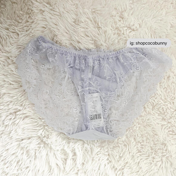 japanese brand lace purple bralette and briefs set - Picture 3 of 8